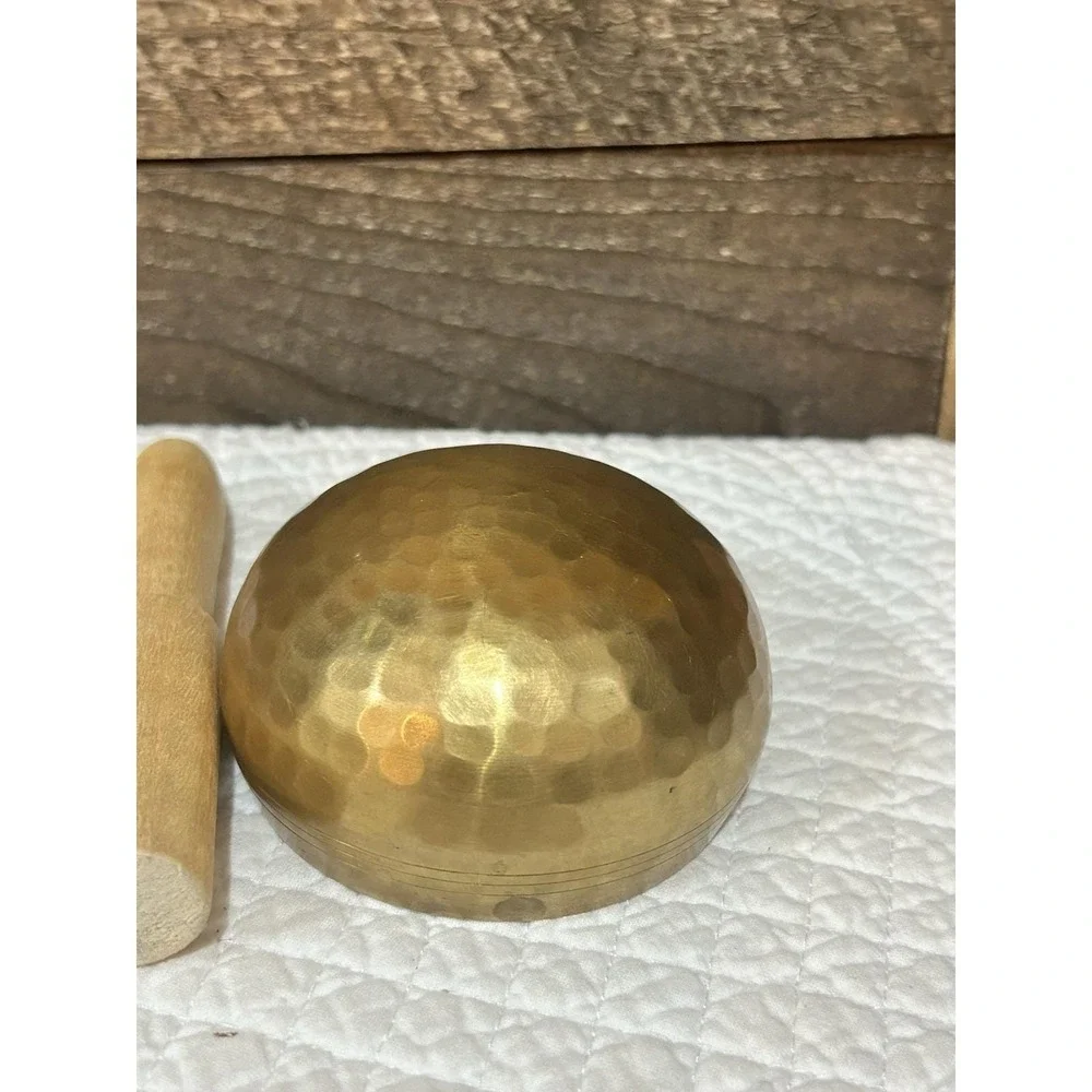 Brass Singing Bowl‎ With Striker 4 Inches